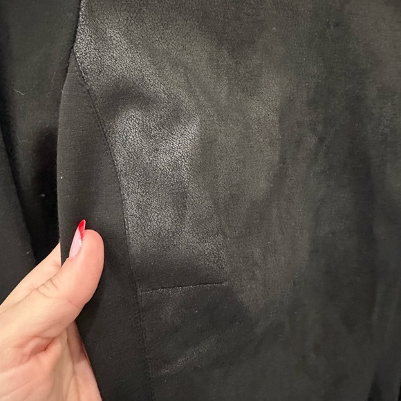 AX | Armani Exchange Black Faux Suede Bodycon Dress Black, Sz 4 - Picture 2 of 6